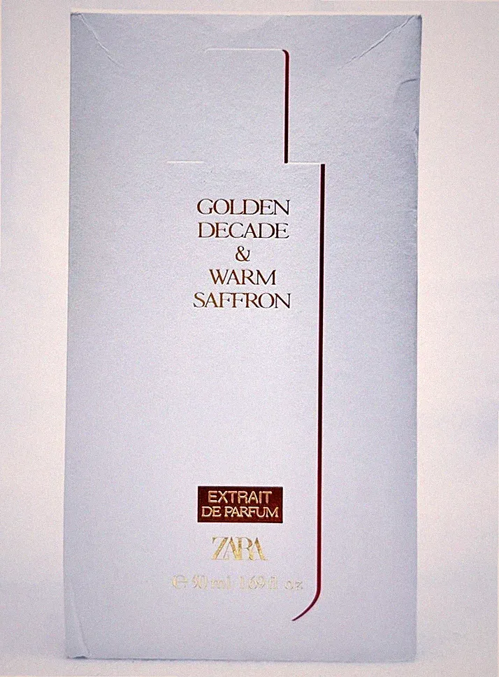 1 Zara GOLDEN DECADE WARM SAFFRON Eau De Parfum Perfume Spray BIG 2.71 oz