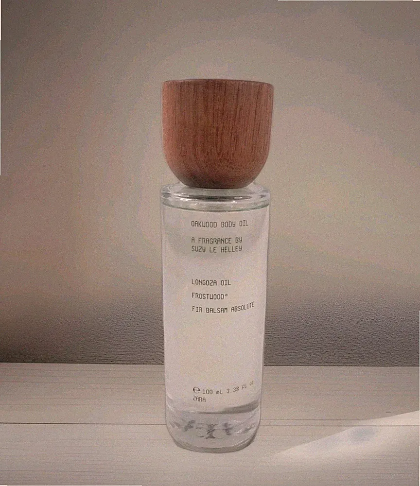 New Authentic Suzy Le Helley Zara OAKWOOD Body Oil Fragrance 100ml 3.4oz Rare!