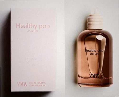 New Zara Healthy Pop Join Life 3.38 Fl Oz Perfume EDT Lemon Amber Musk Soft Pink