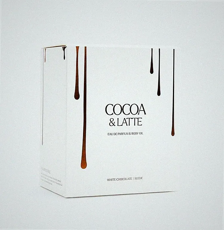Zara Cocoa & Latte Eau de Parfum + Body Oil Set (3.38 oz + 1.69 oz) BNIB Sealed