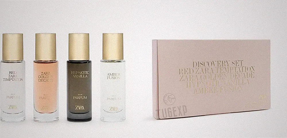 ZARA Discovery Set 4 x 12ml Eau De Parfum Women Fragrance Red/Golden/Amber/Hypno