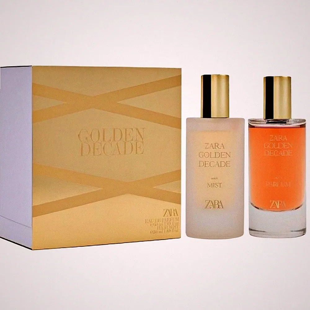 Zara Golden Decade + Hair Mist Women Perfume Set EDP 2x50ml (1.7 fl. oz.)