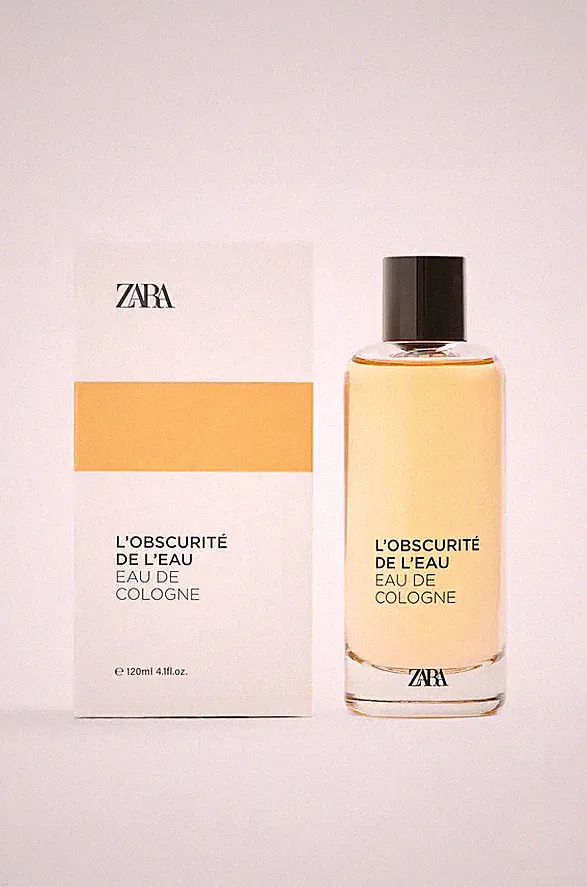 ZARA L'OBSCURITÉ DE L'EAU. EAU DE COLOGNE 120 ML (4.1 FL. OZ) NEW MENS PERFUME