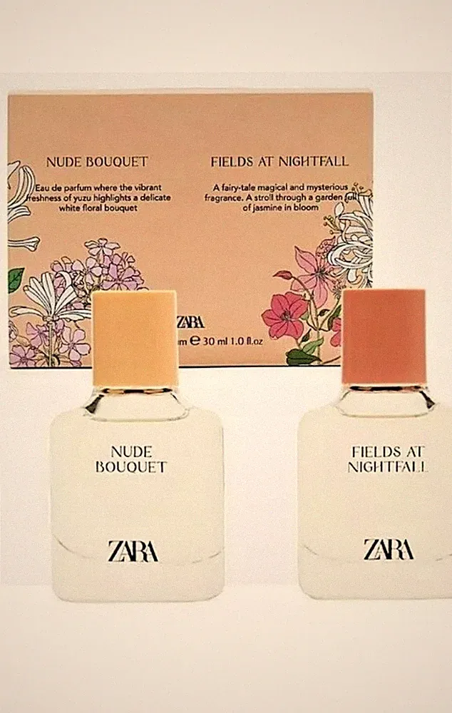 Zara Nude Bouquet & Fields At Nightfall 2 x 30 ml Set Perfume Women Fragrance