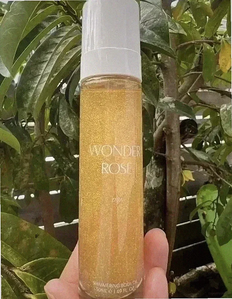 Zara Wonder Rose Shimmering Glitter Body Oil New Moisturizer Fragrance
